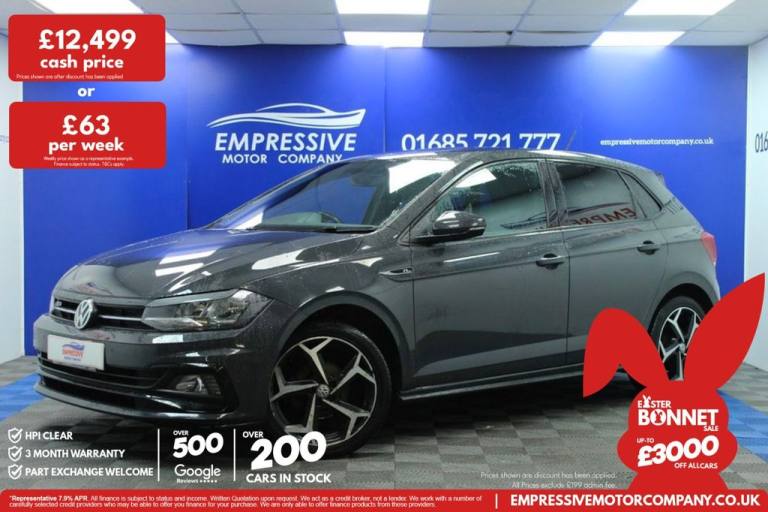2019 69 VOLKSWAGEN POLO 1.0 TSI GPF R-LINE HATCHBACK 5DR PETROL MANUAL EURO 6 (S