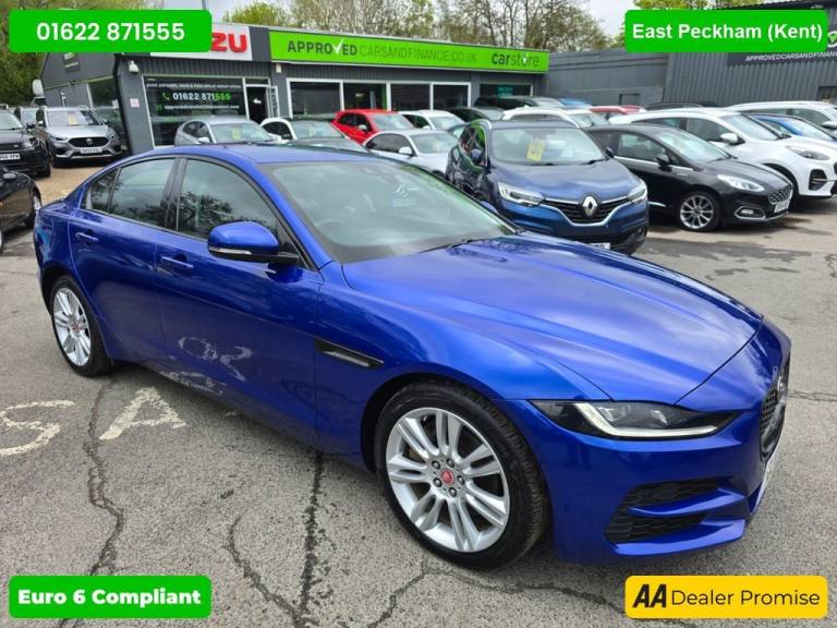 2019 Jaguar XE 2.0 D180 SE in blue with 58,500 miles, 1 owner, service history, Euro 6 ULE Saloon...