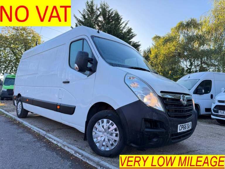 2017 Vauxhall Movano 2.3 CDTi 3500 BiTurbo FWD L3 LWB (NO VAT) PANEL VAN Diesel Manual