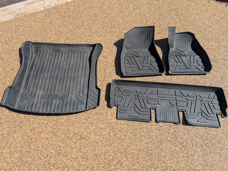 All-Weather Floor Mats - Model 3 (2019-2023) - Full 4-Piece Set