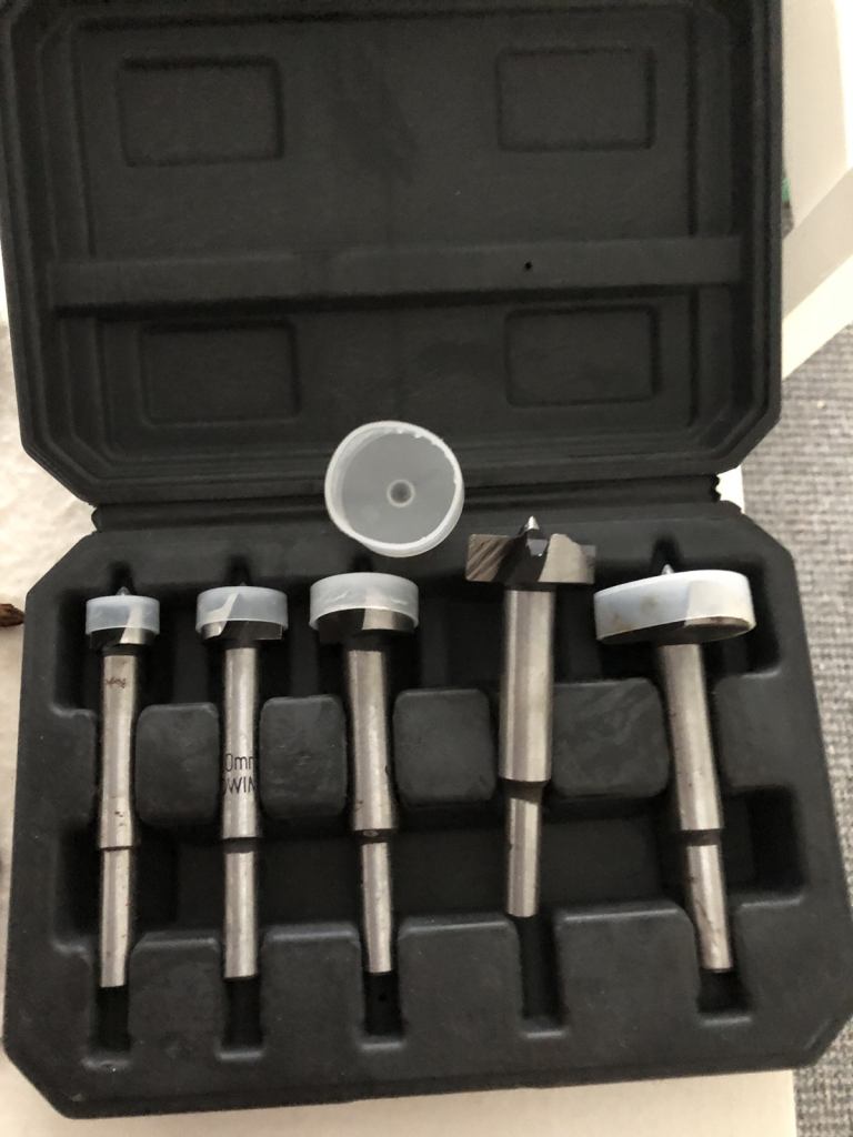 Forstner drill bit set PARKSIDE drill pieces in case tools diy 
