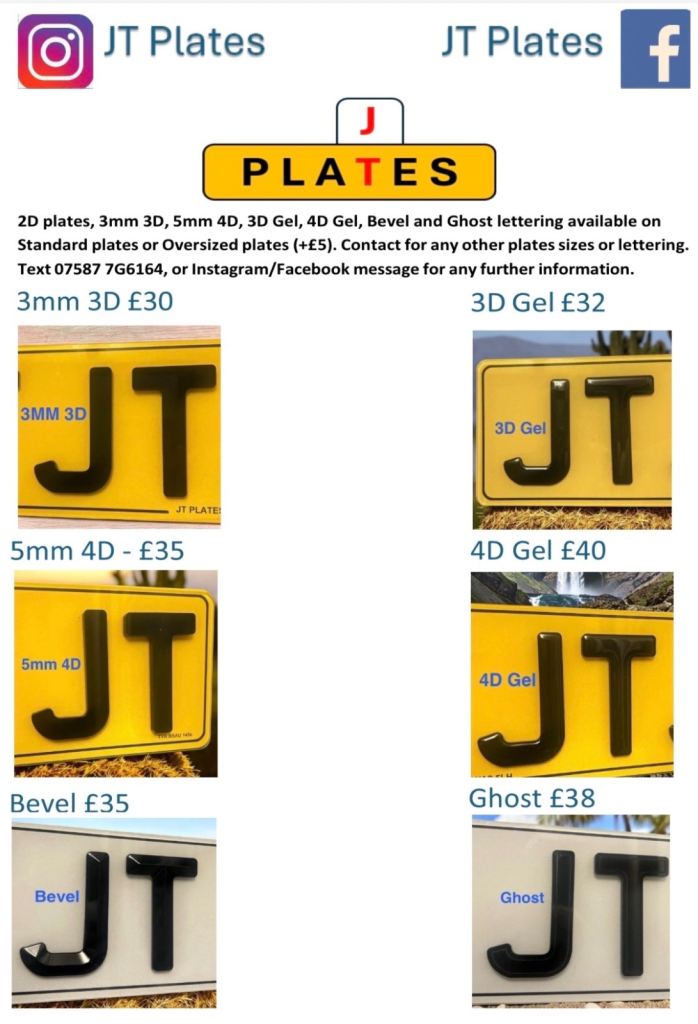 3D/4D Number Plates