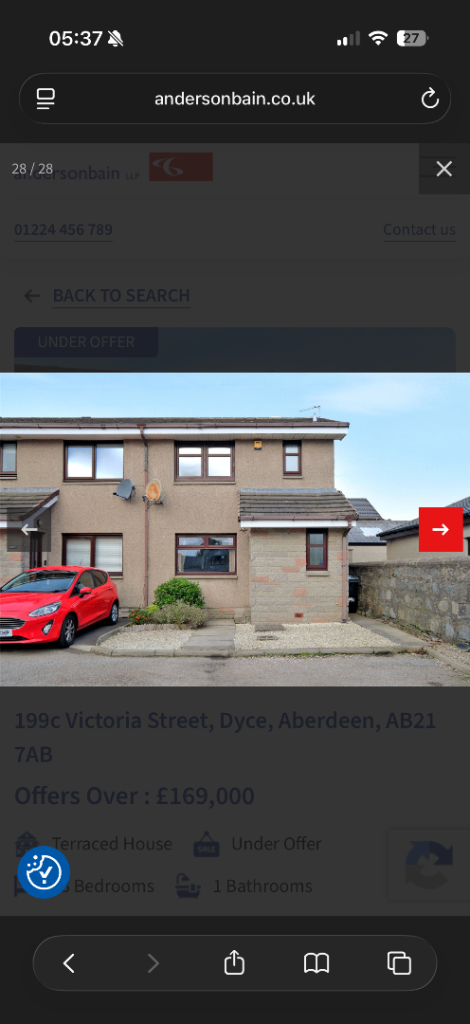 3 bedroom end terrace house for rent in Dyce