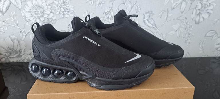 Nike Air Max Dn Roam Black Metallic Silver Trainers UK 11 BNIB New