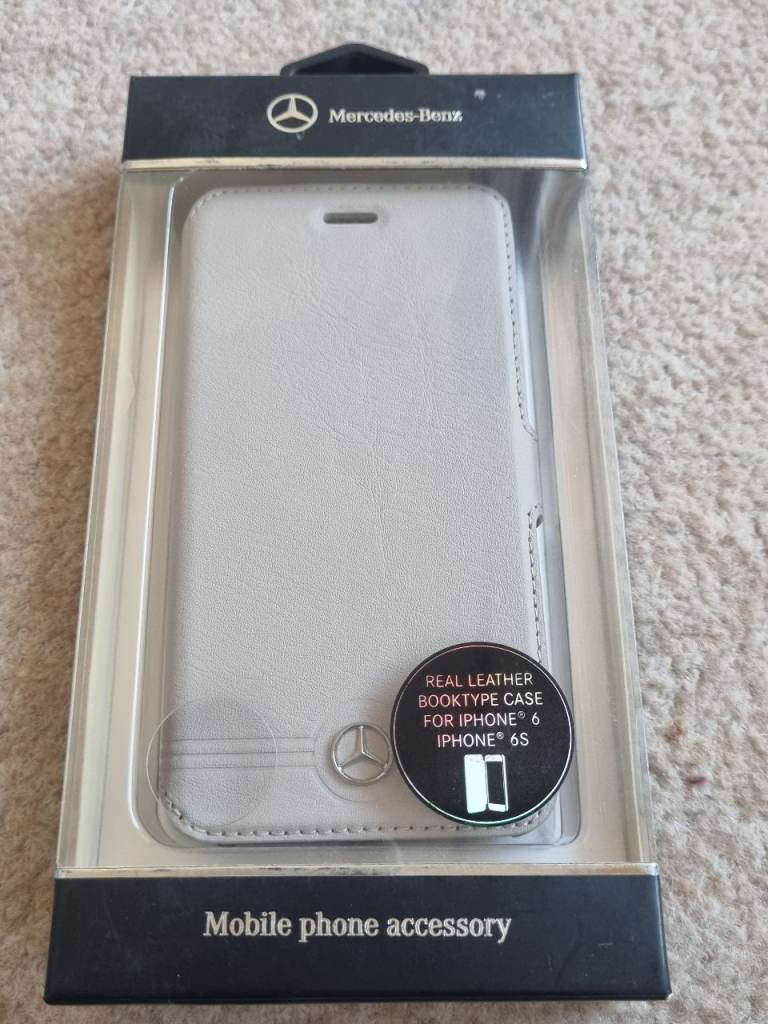 New Mercedes-Benz Real Leather Booktype Case for iPhone 6 / 6S