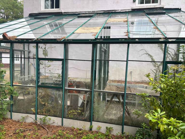 Large lean-to Robinson Greenhouse for sale 