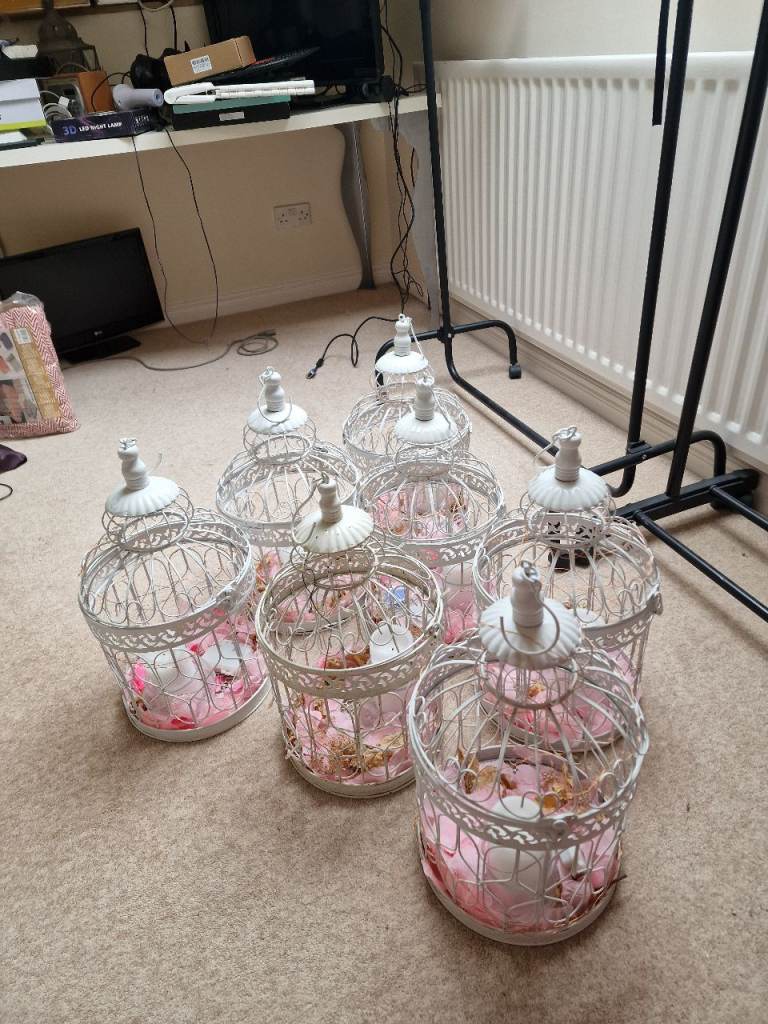 7 Decorative "Bird Cages" for wedding or shop display