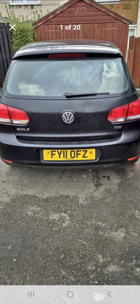 Volkswagen, GOLF, 2011, spares or repair