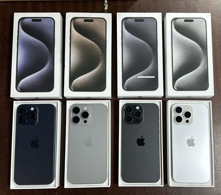 IPHONE 15 Pro UNLOCKED BRAND NEW BOX ONE YEAR APPLE WARRANTY 