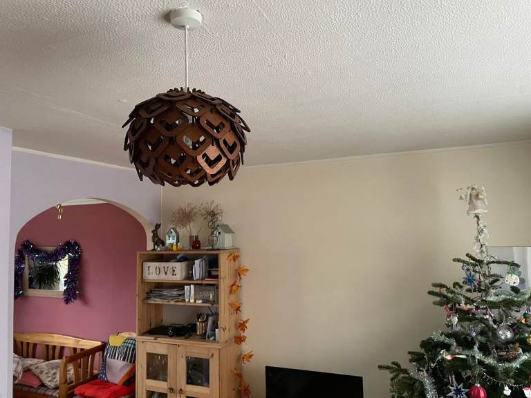 Pendant Ceiling Lamp Hand Made Statement Piece | Cosy Summer Lamp Shade B22/BC