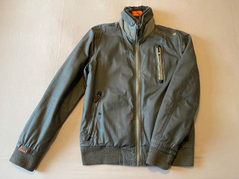 image for Superdry Moody Ripstop Mens Bomber Jacket – Green Medium