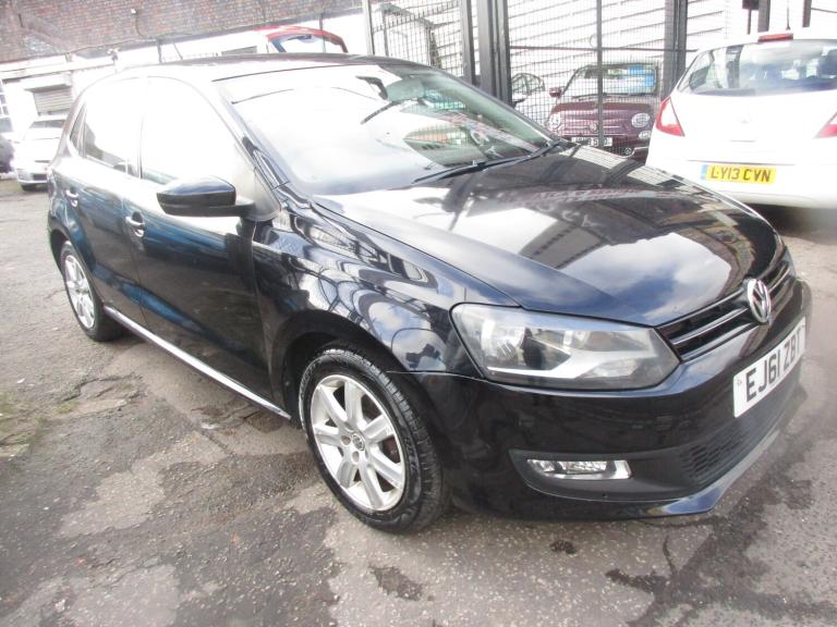 2012 (61) VOLKSWAGEN POLO 1.4 MATCH , LOW MILES , BLACK , READ  DESCRIPTION 