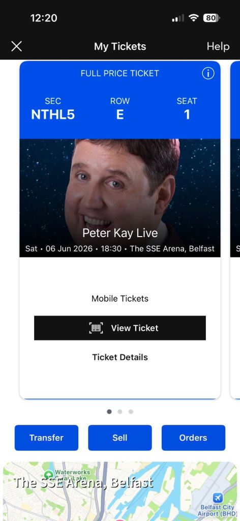 X3 Peter Kay Tickets - 6/6/26