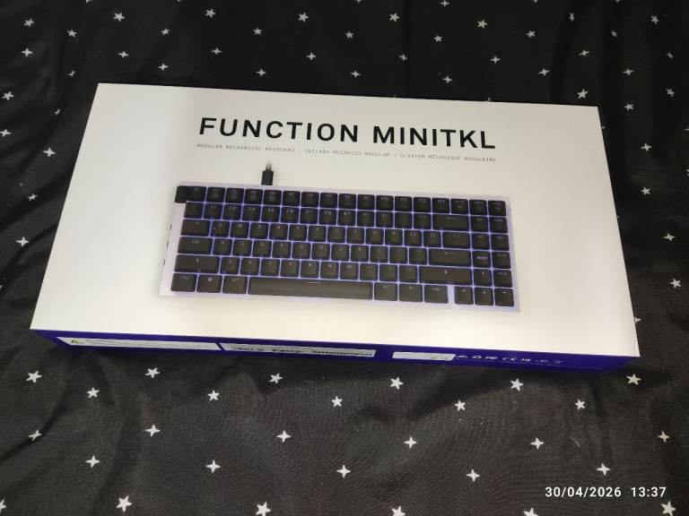 NZXT FUNCTION MINI TKL RGB Gateron Red Linear Modular Mechanical Gaming Keyboard (White)