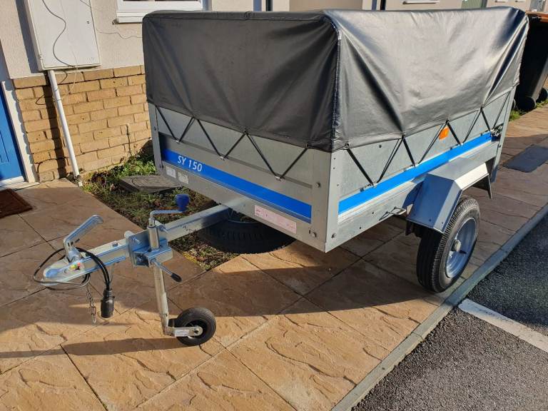 Erde SY150 Trailer with high frame and cover 