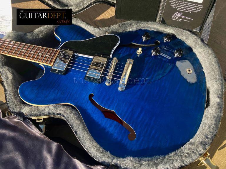 ♚MINT♚2011 GIBSON Custom Shop ES-335 LTD ED.♚BEALE STREET BLUE AAA♚COA♚ 7.7 LBS!