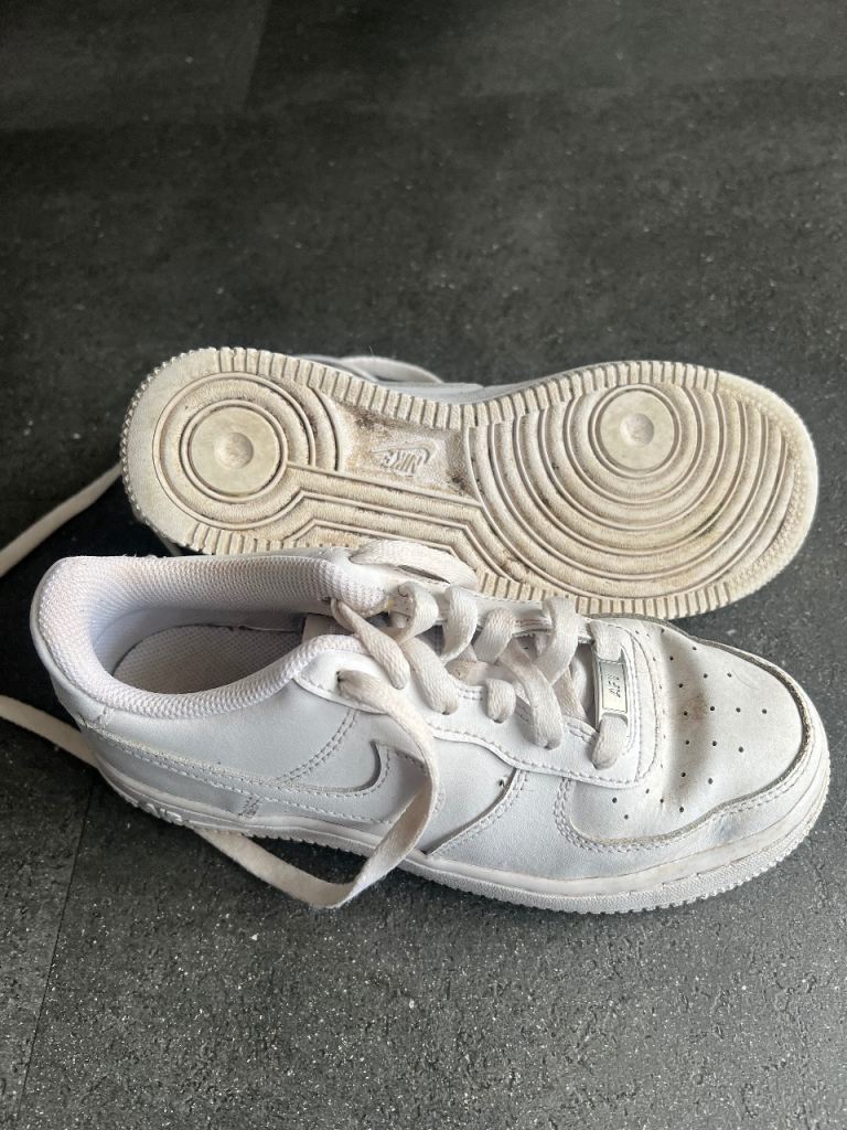Nike Air Force 1 Trainers - White, Fair Condition