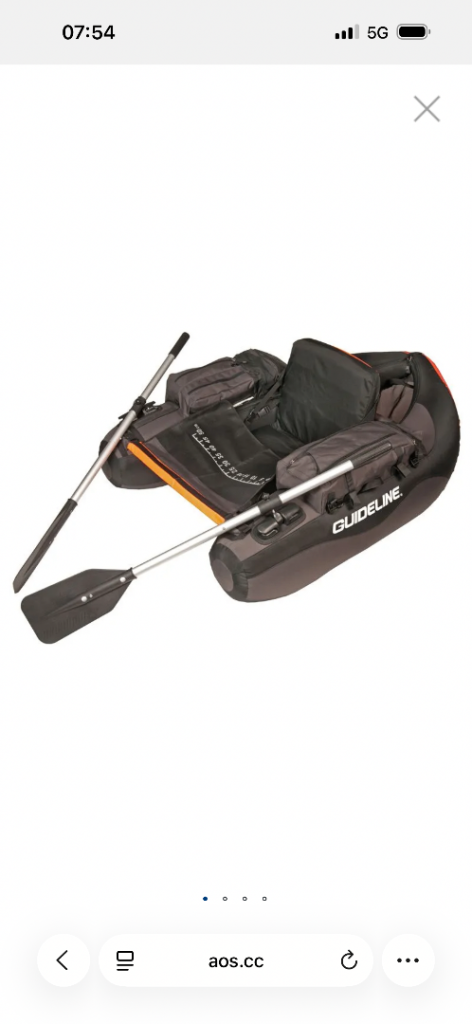 GUIDELINE Inflatable Fishing Boat with Oars – New