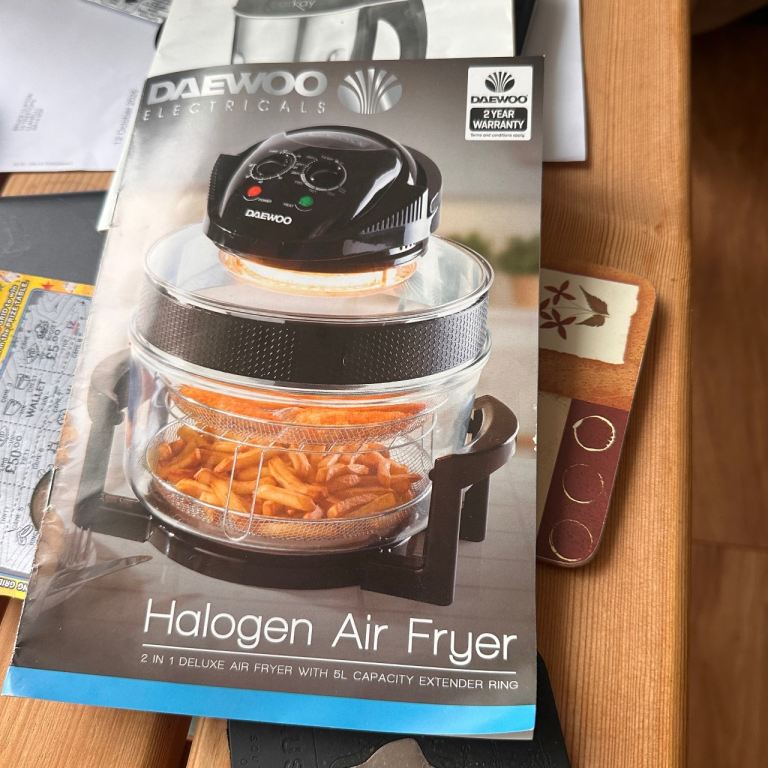 DAEWOO Halogen Air Fryer - As Good As New, Boxed, £20.00 for Sale