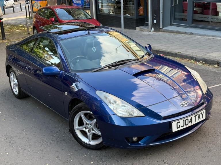 2004 Toyota Celica 1.8 VVT-i 3dr Petrol Manual Blue Top Spec Sunroof 70k Ulez 