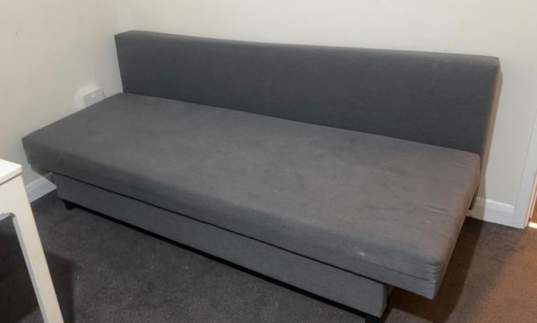Dark grey storage sofa bed (DOUBLE)