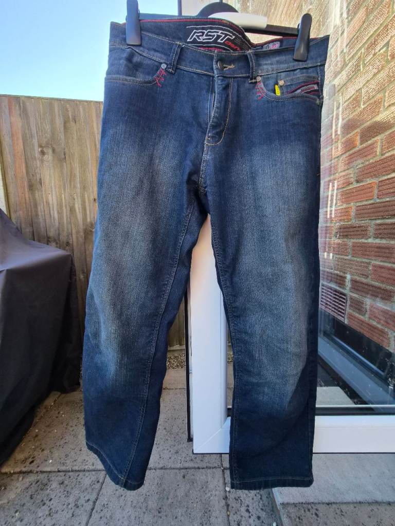 Rst aramid motorbike jeans dirty blue in colour