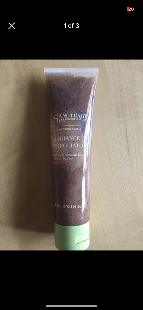 (455) Sanctuary Spa radiance exfoliator, new!