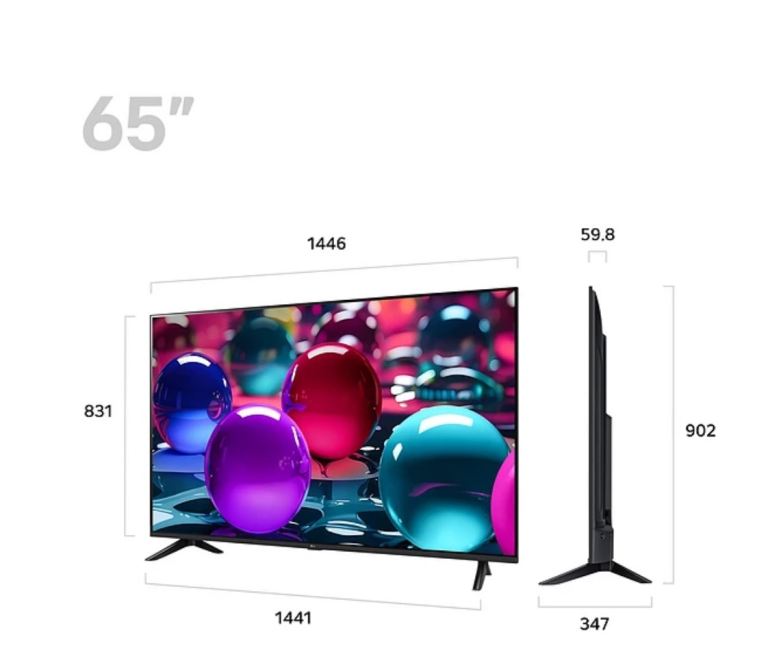 LG 65 inch Smart TV with Remote – Brand New
