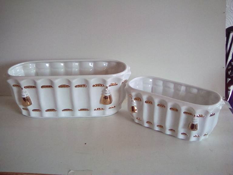 5-Assorted Pottery Planters