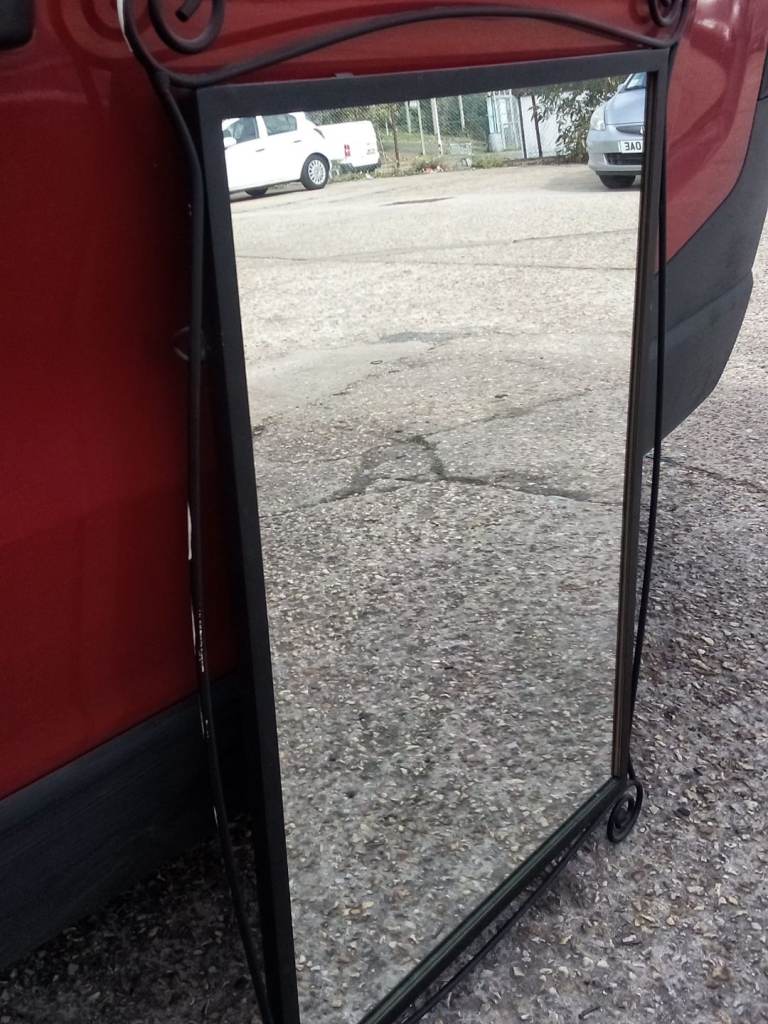 Metal framed mirror 