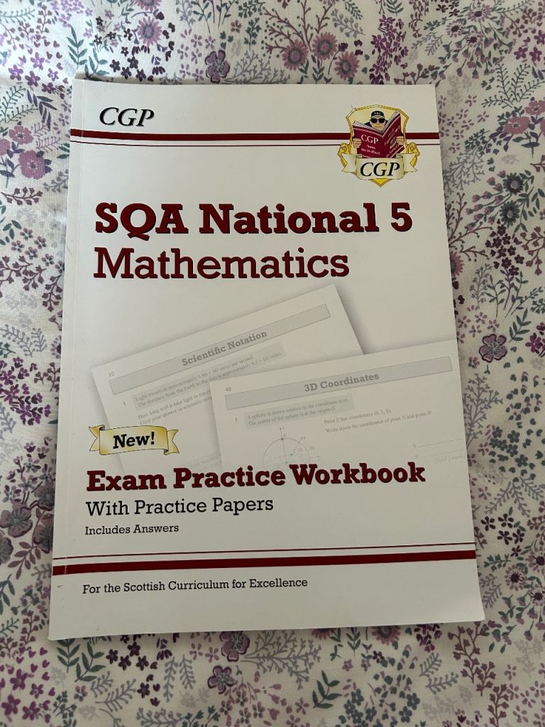 SQA National 5 Math Exam Practice Workbook