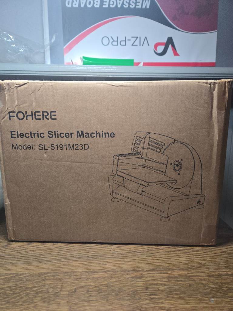 FOHERE Electric Slicer Machine SL-5191M23D New Boxed Food Slicer
