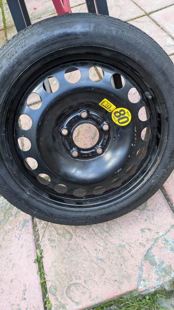 Vauxhall Astra space saver wheel