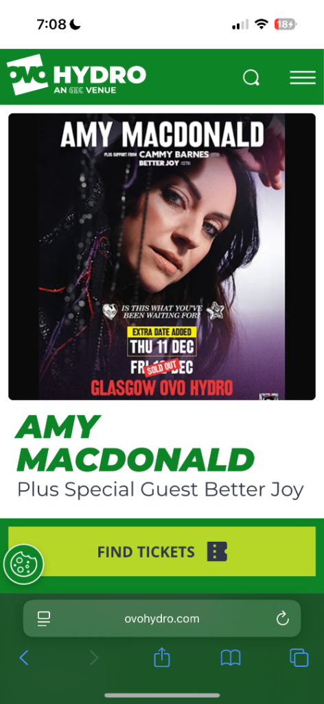 amy macdonald friday 12th dec