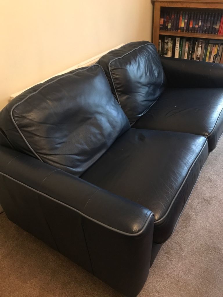Free 3 seater leather couch - pending collection 