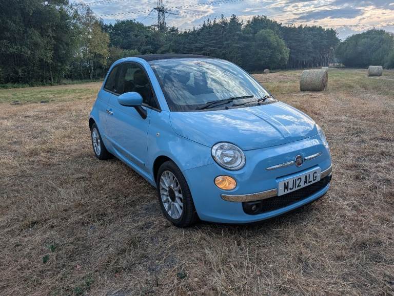 2012 Fiat 500 Convertible 0.9 TwinAir 52k miles FSH 12 Months MOT £20 Tax