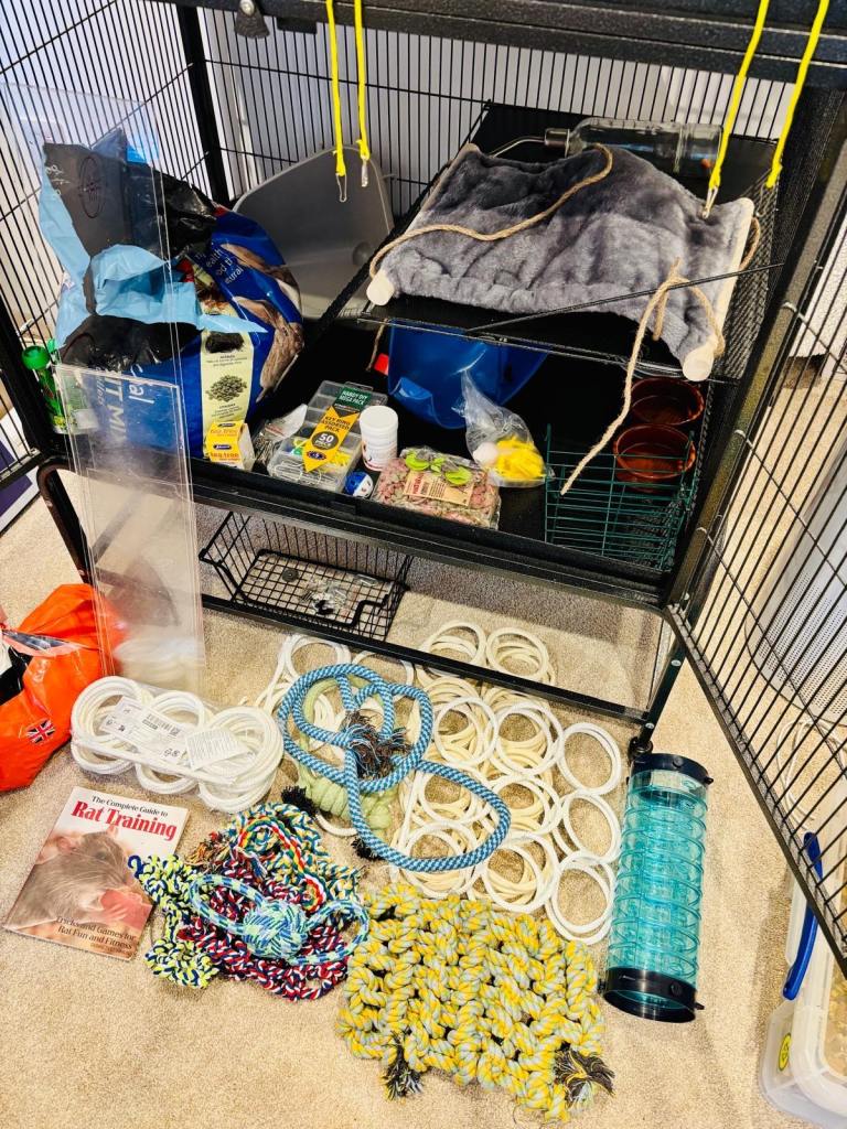 Pet planet rat and ferret cage plus full set up plus air purifier