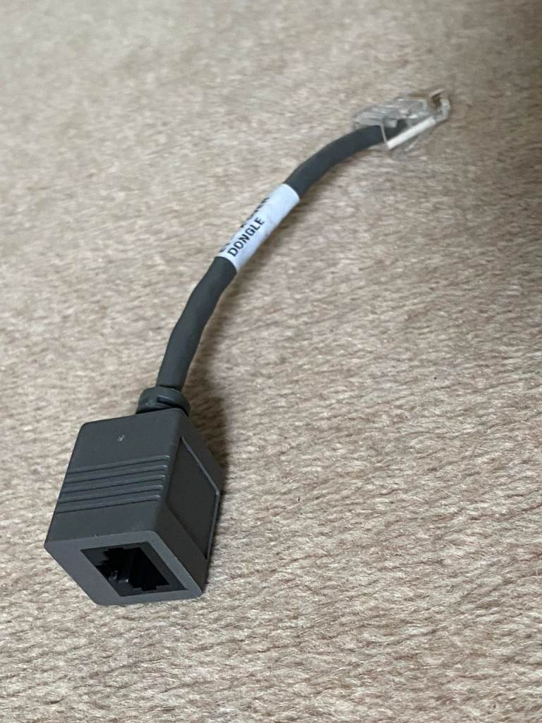 Ethernet Network E1 Crossover Dongle Cable RJ45 Male - Female Coupler 10cm long