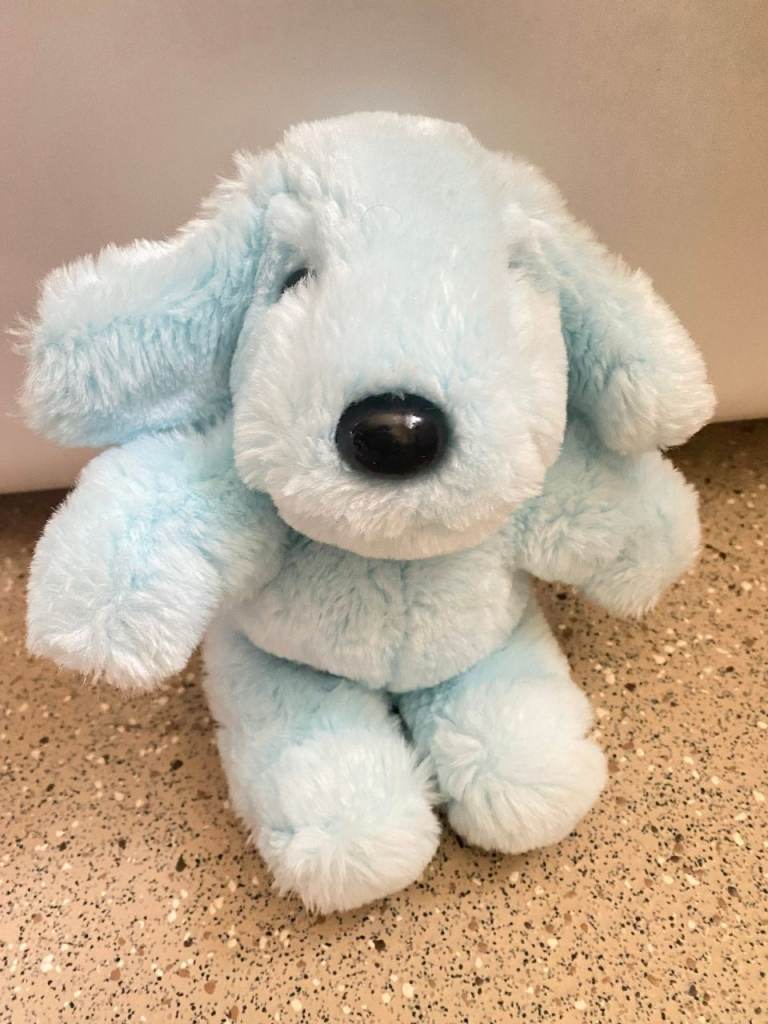 Vintage Adams Childrensware Blue Dog Plushie 