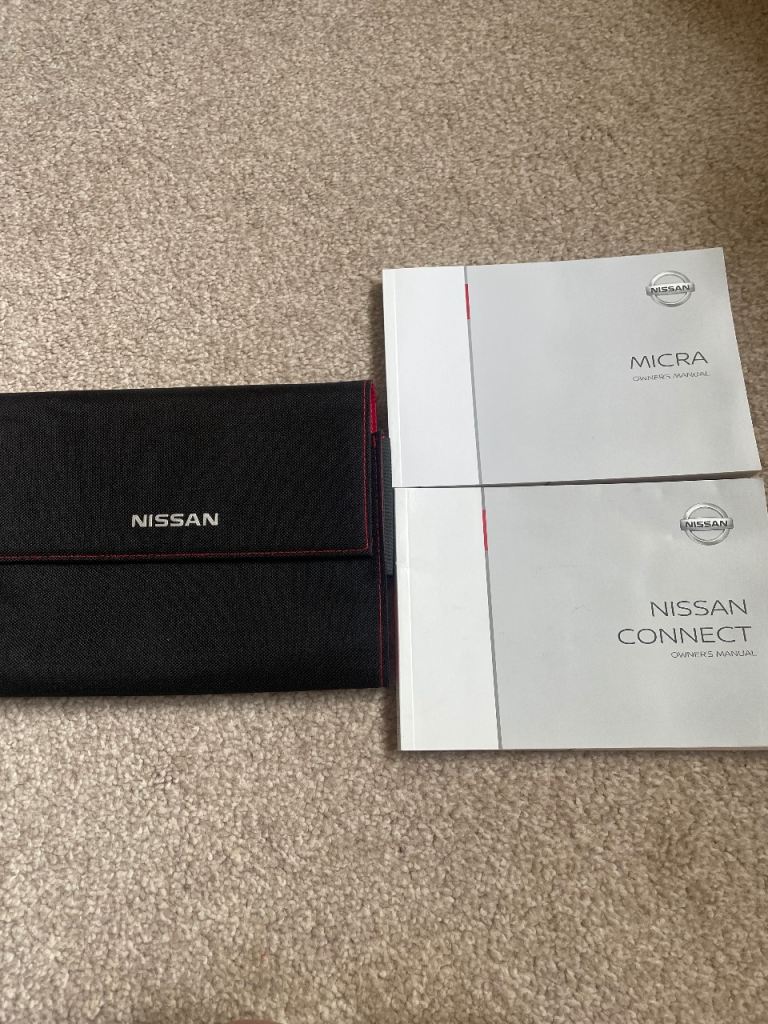 Nissan Micra 2017 onwards, owners manual and case