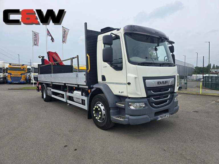 2019 (69) DAF FA LF 230 DROPSIDE WITH REAR MOUNTED CRANE - -192000kms