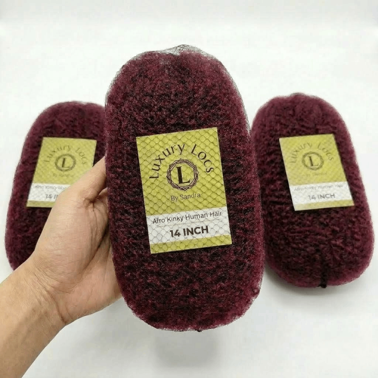 Afro kinky Bulk Human Hair ( Auburn)