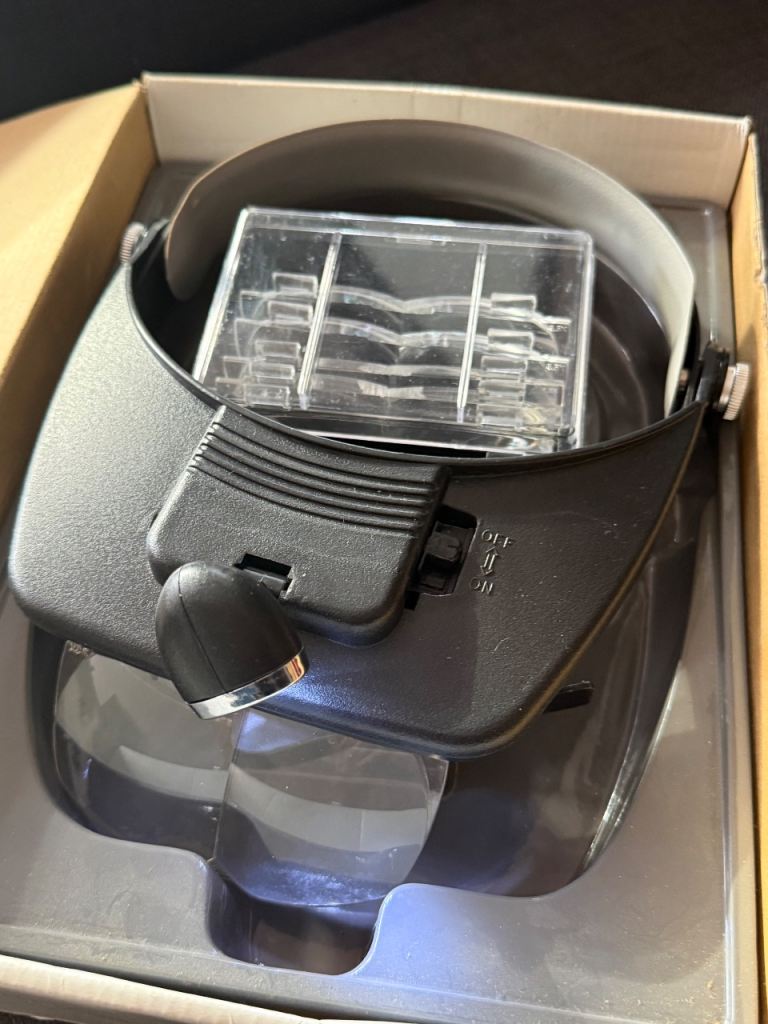 DIY Crafting Magnifying Headset with LED Light and Lenses