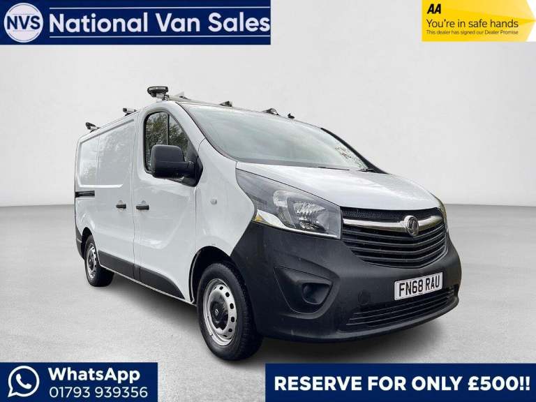 2018 Vauxhall Vivaro 1.6 CDTi 2900 L1 H1 Euro 6 (s/s) 5dr PANEL VAN Diesel Manual