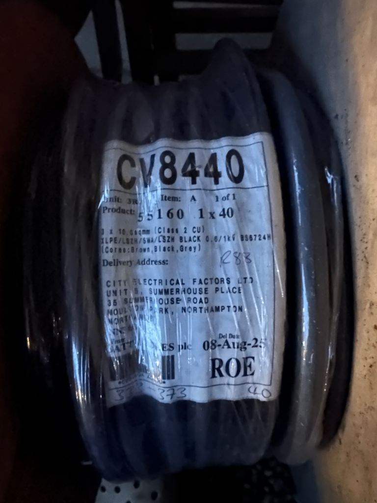 40m 3c Swa Electrical Cable – New, lsf, lszh