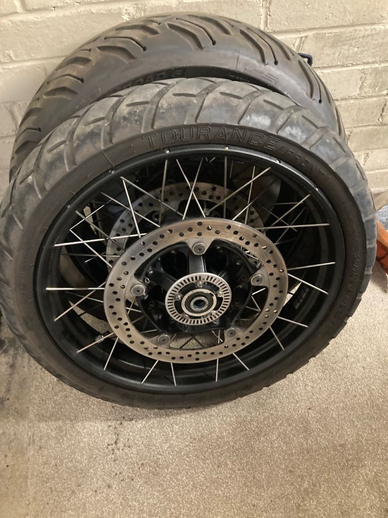 BMW r1250gs spoked wheels