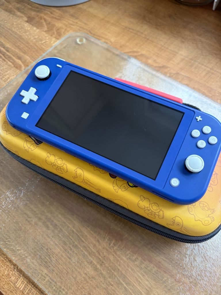 Nintendo Switch Lite Blue Console with Carry Case