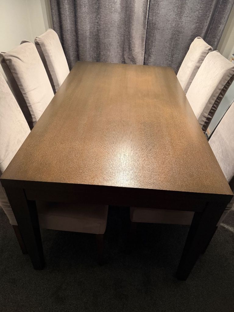 Dinning table (Free) not included chairs.