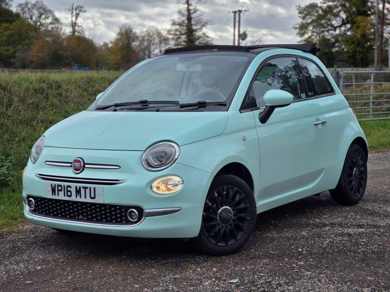 2016 Fiat 500 1.2 Lounge 2dr CONVERTIBLE PETROL Manual