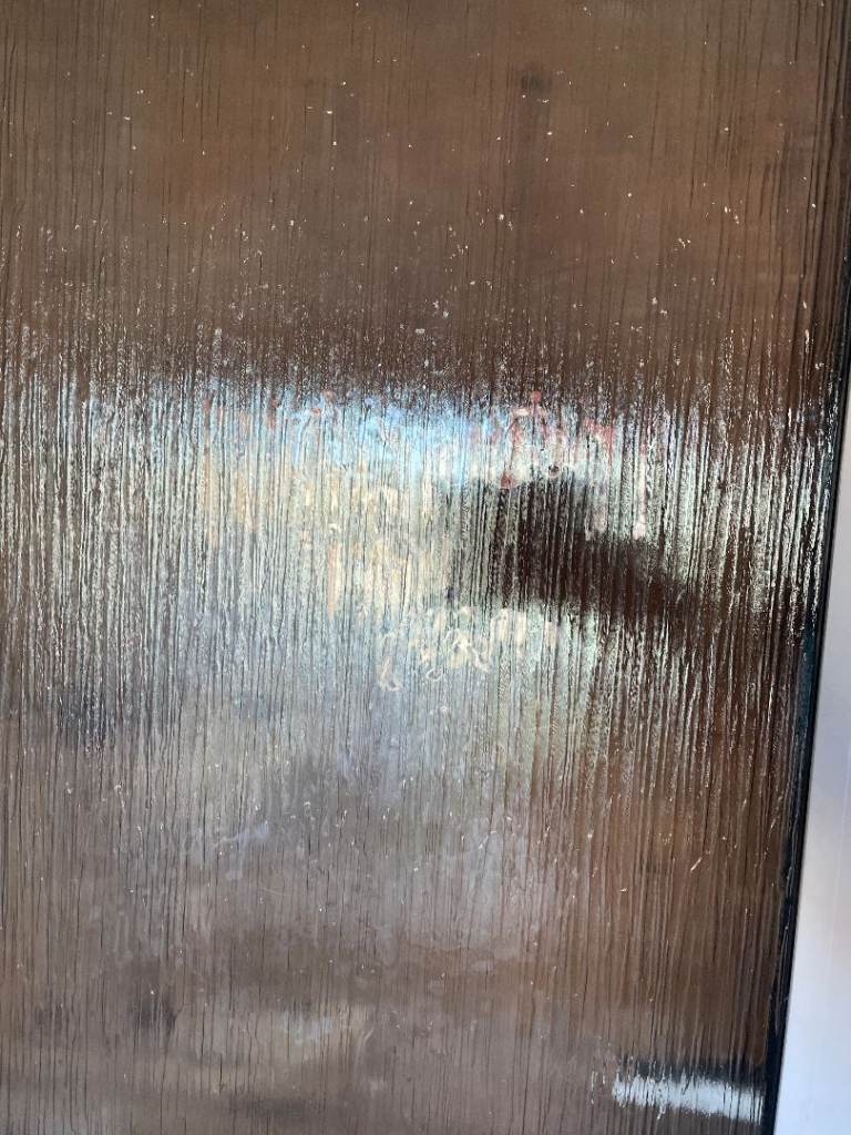 UPVC DOOR 201.5 x 86.5 cm - BEAUTIFUL UPVC DOUBLE GLAZED DOOR - OBSCURE GLASS (REF: DX201)